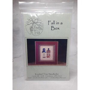 Vintage Knotted Tree Cross Stitch Design Fall In A Box